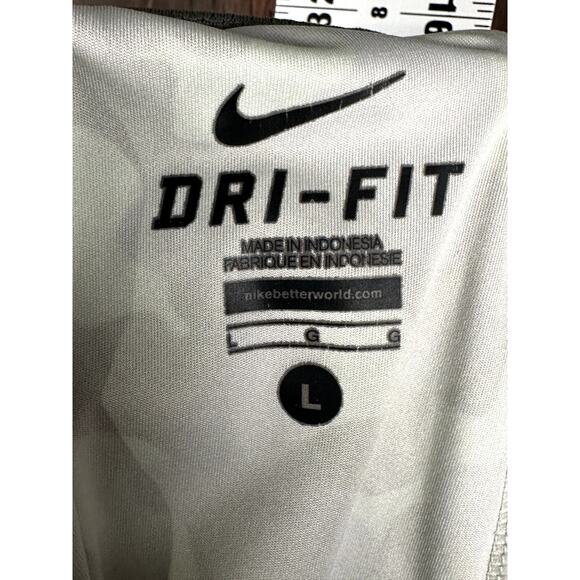 Nike DriFit Dynamo Athletic Training Shorts Volt Gray Black Men Large Activewear - Picture 5 of 8